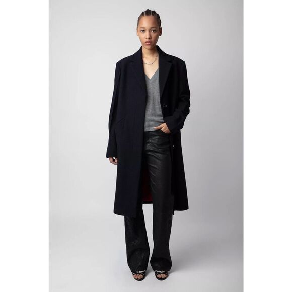 New Zadig & Voltaire Marly Lainage Coat Size Small - Picture 1 of 8